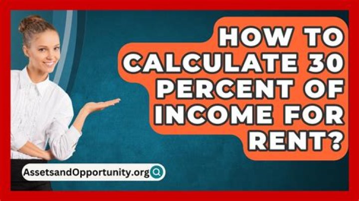 how to calculate 30 of income