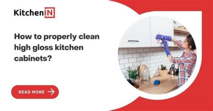 how to clean gloss kitchen cabinets