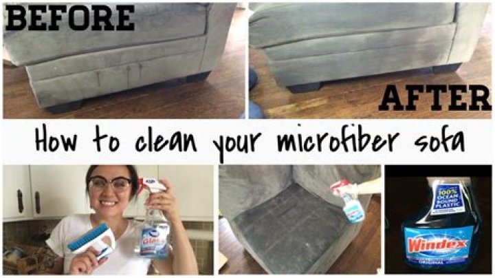 how to clean microfiber couch with windex