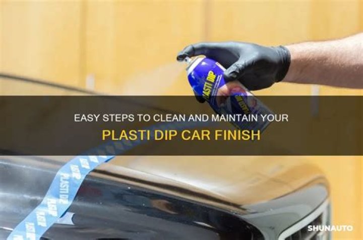 how to clean plasti dip