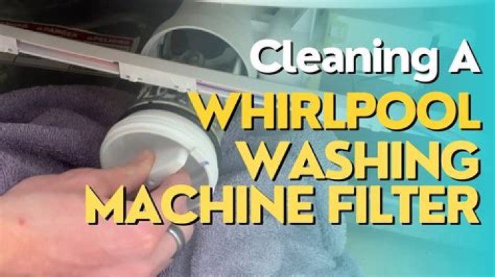 how to clean whirlpool duet washer filter
