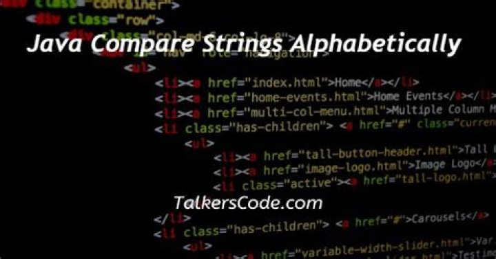 how to compare strings alphabetically in java