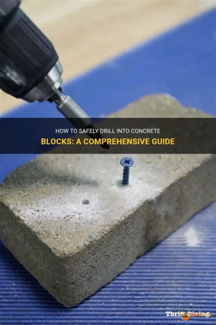 how to drill into cinder block