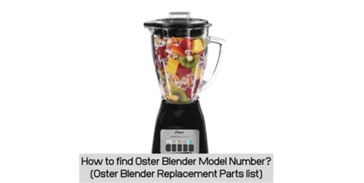 how to find oster blender model number