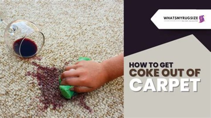 how to get coke out of carpet