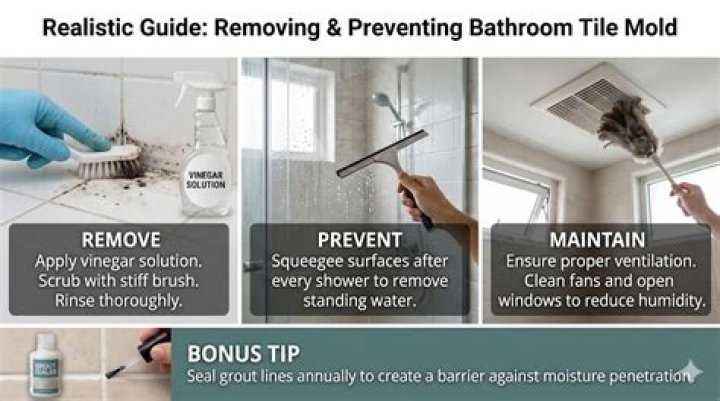 how to get mold and mildew off bathroom tile