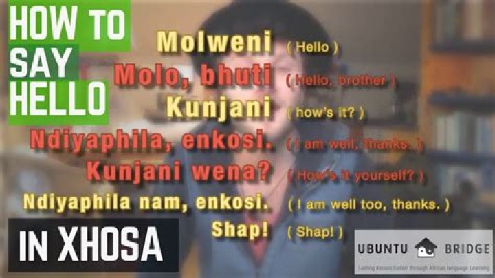 how to greet in xhosa