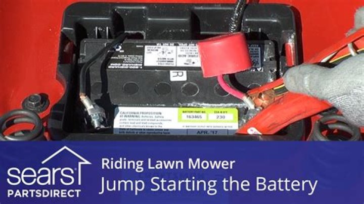 how to jump start a lawn mower starter