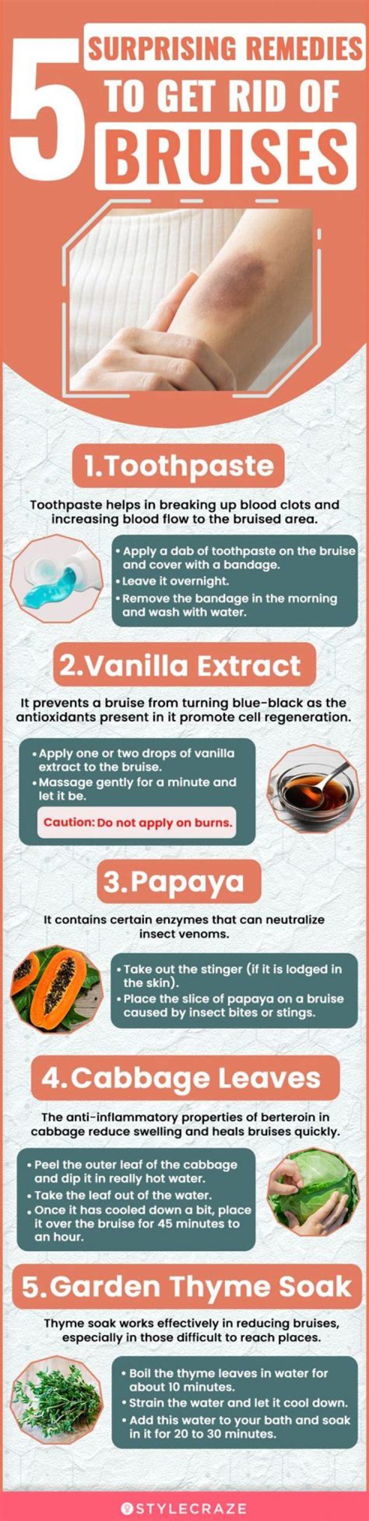 how to make bruises go away with vinegar
