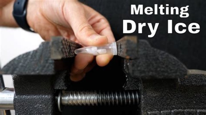 how to melt dry ice