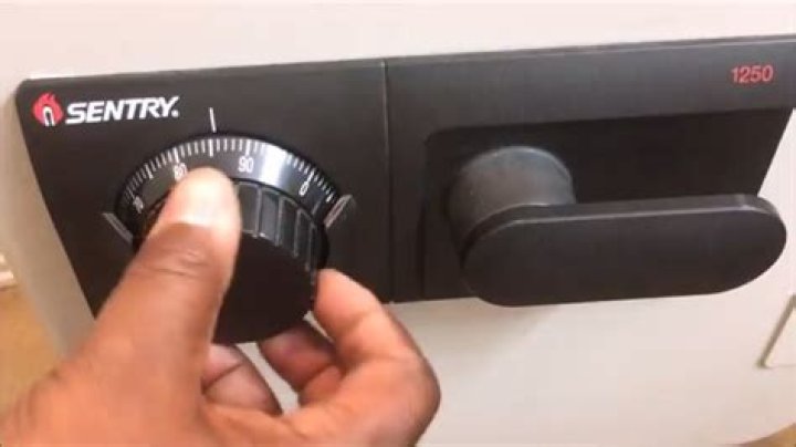 how to open a sentry safe with combination