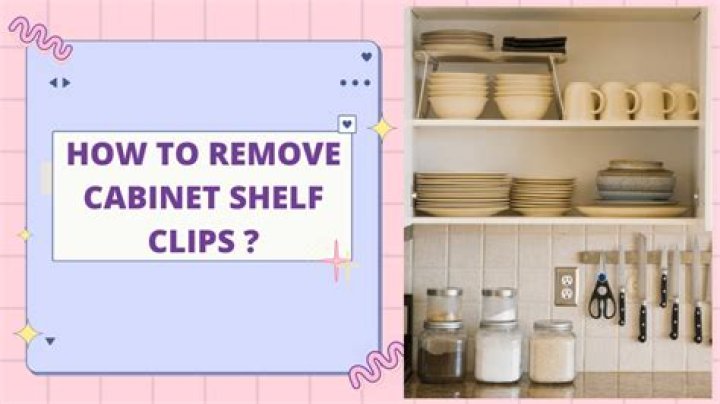 how to remove cabinet shelf clips