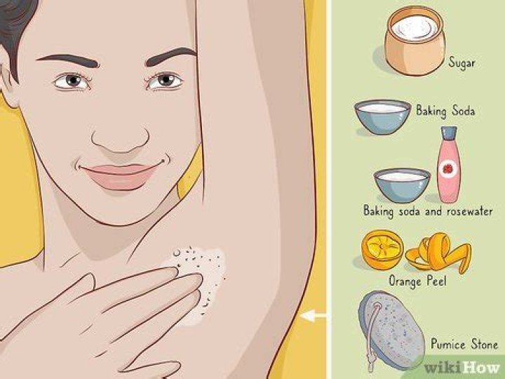 how to remove dark armpit stains
