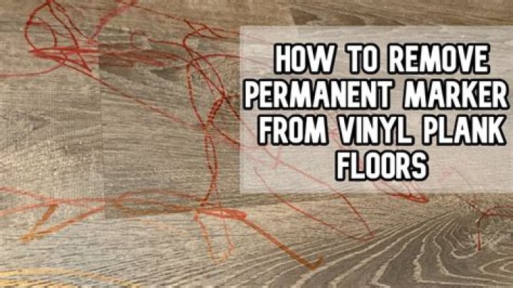 how to remove permanent marker from vinyl