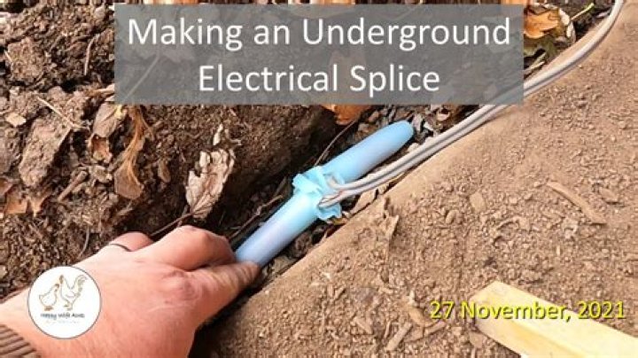 how to splice underground electrical wire