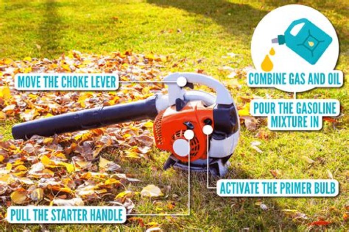 how to start a leaf blower