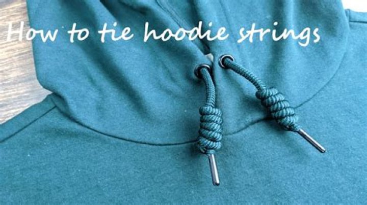 how to tie hoodie strings
