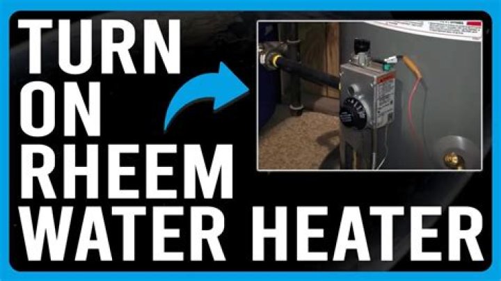 how to turn on rheem water heater
