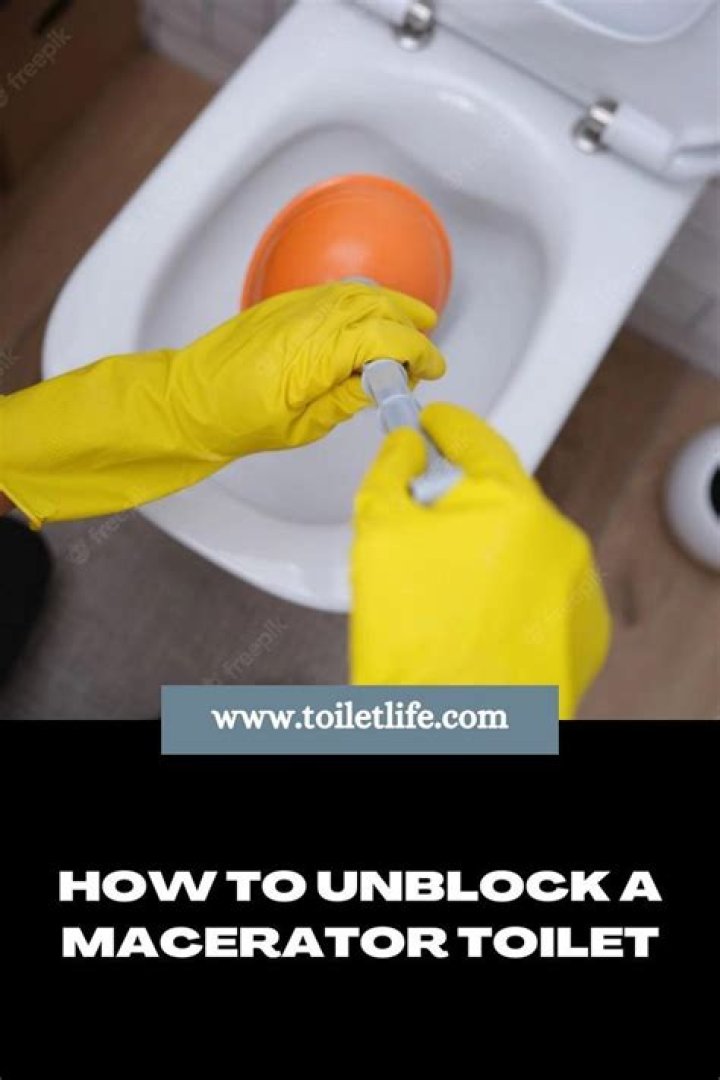 how to unblock a macerator toilet
