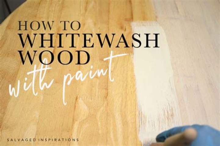 how to whitewash wood with color