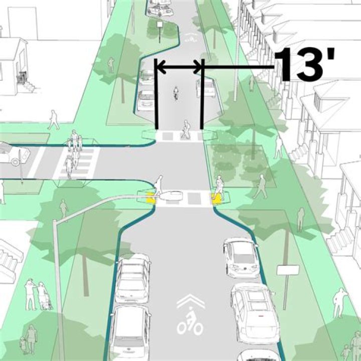 How wide is a 2 lane city street?