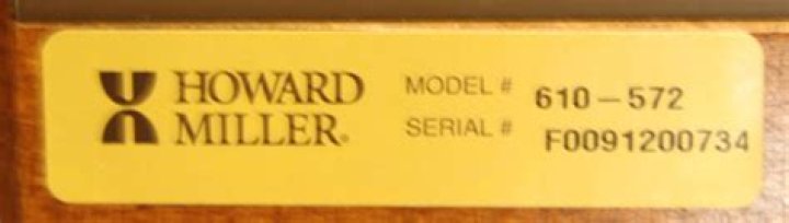 howard miller clock serial number lookup