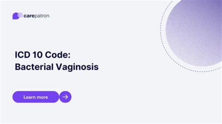 icd 10 code for bacterial vaginosis