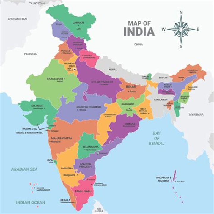 india map shape