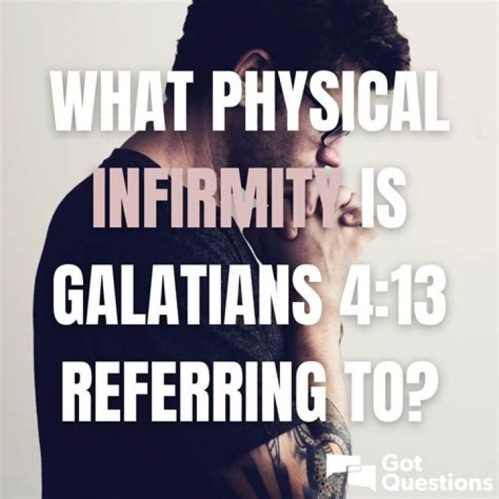 infirmity meaning in the bible
