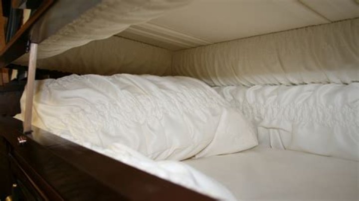 inside a casket