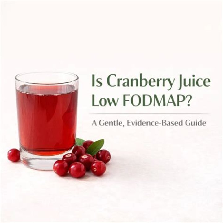 is cranberry juice low fodmap