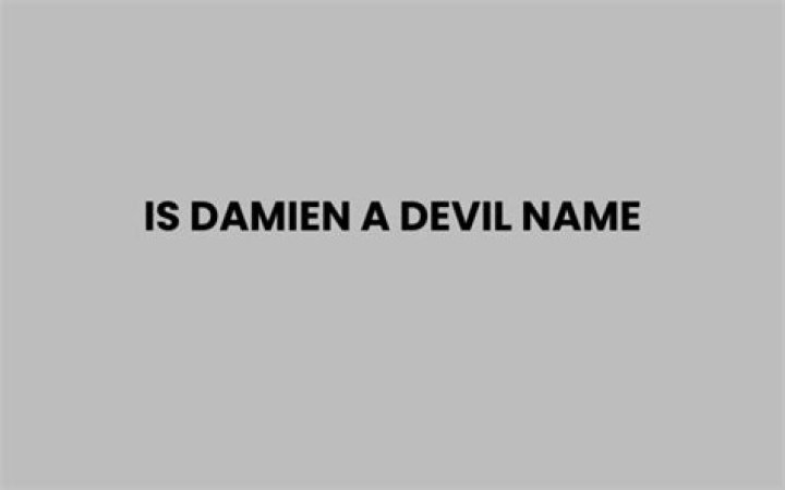 is damien a black name