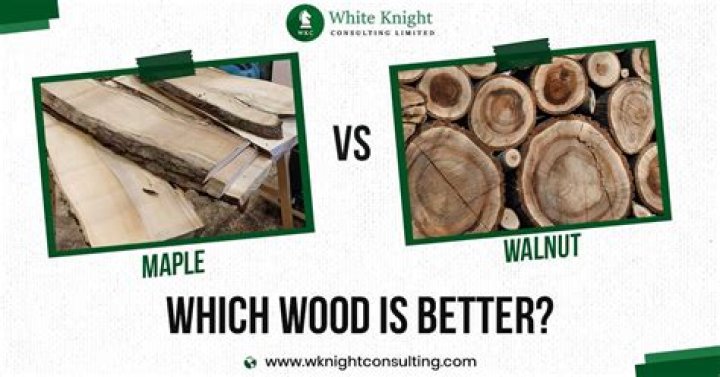 is walnut harder than maple