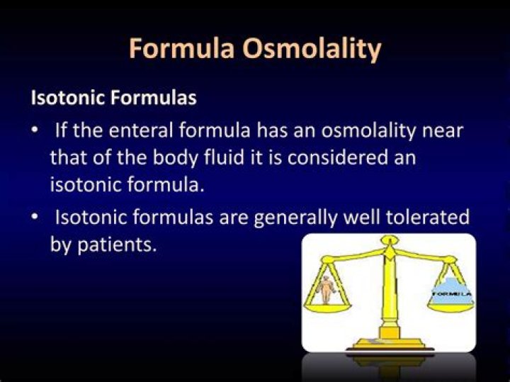 isotonic formula