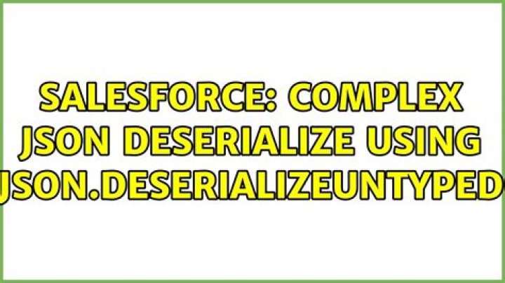 json deserializeuntyped