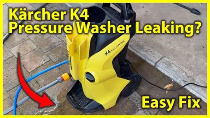 karcher pressure washer leaking