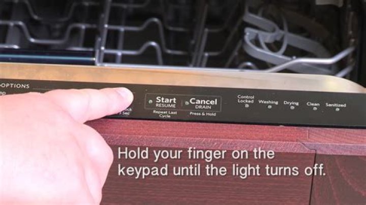 kitchenaid control lock