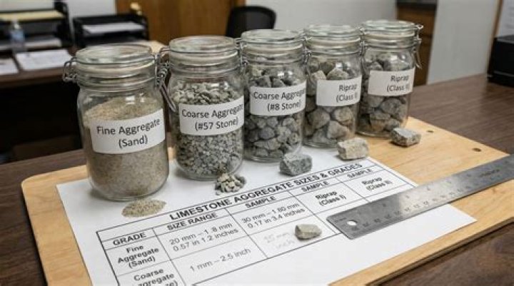 limestone sizing