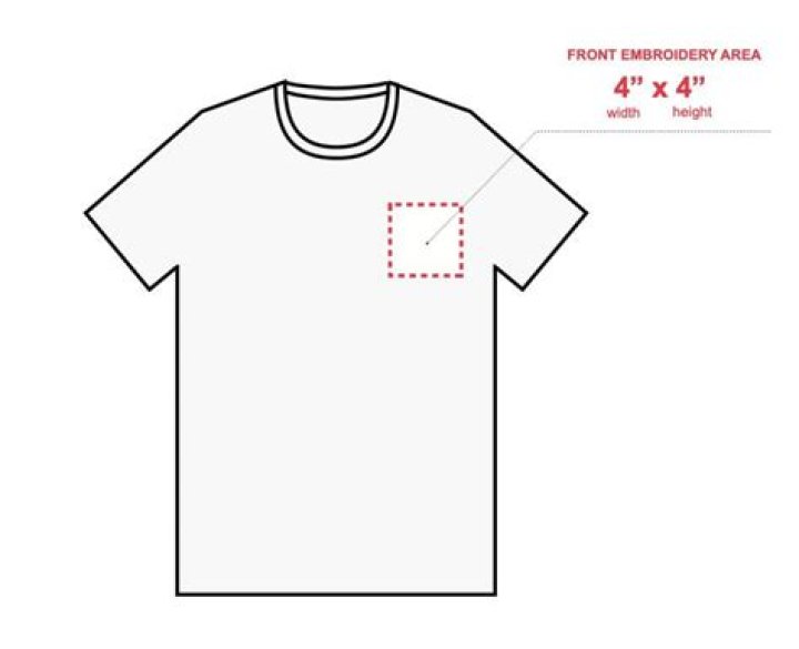 logo on right side of shirt