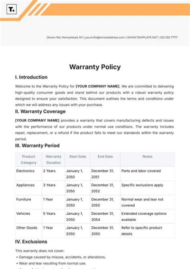 lowes warranty policy