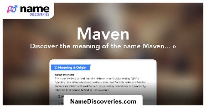 maven name meaning