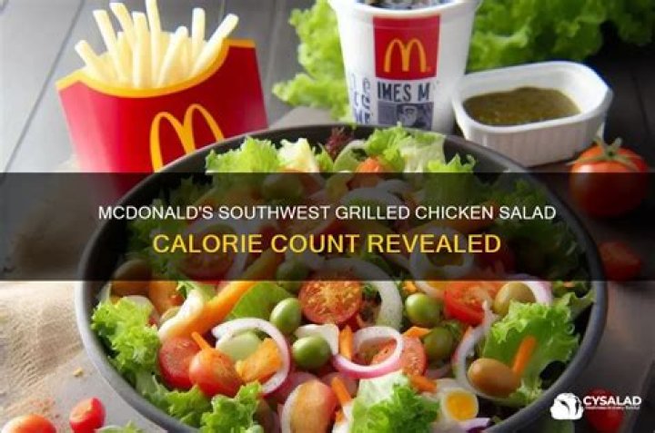 mcdonalds southwest grilled chicken salad calories