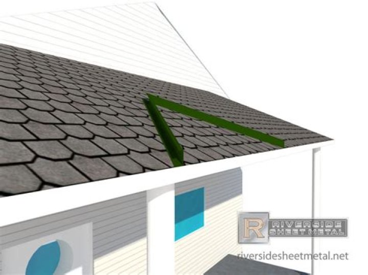 metal roof rain diverter