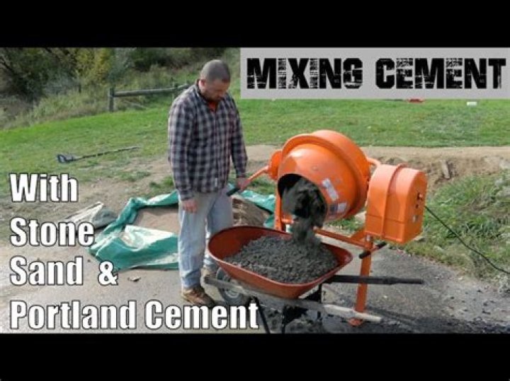 mixing portland cement and water only