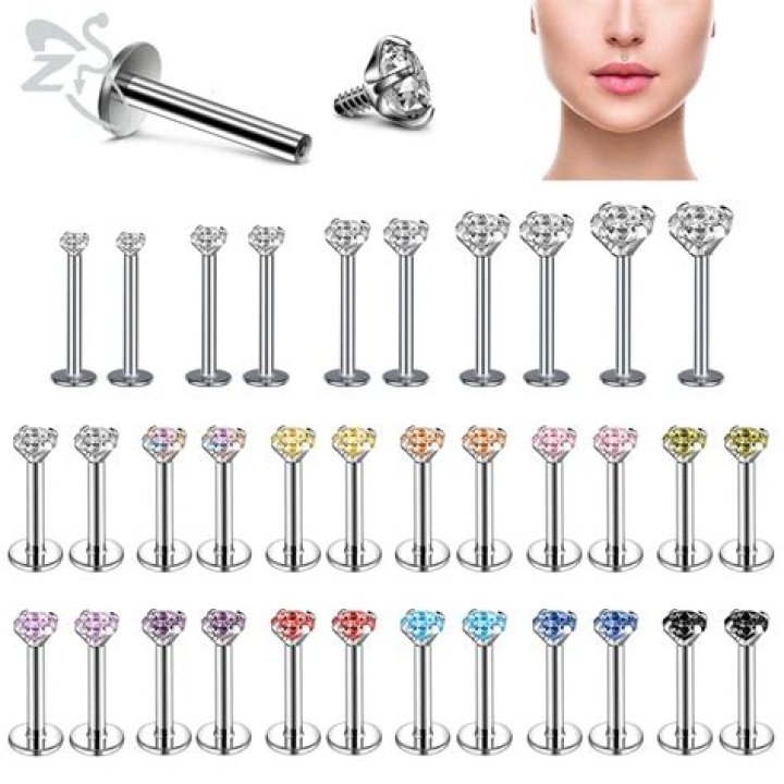 monroe piercing jewelry sizes