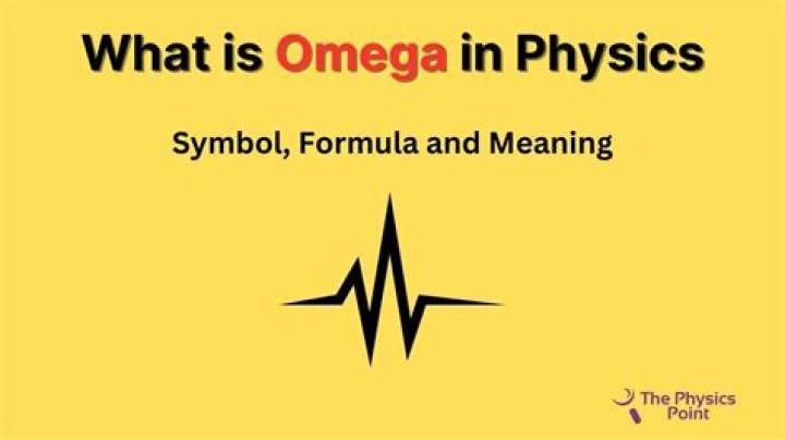 omega is equal to
