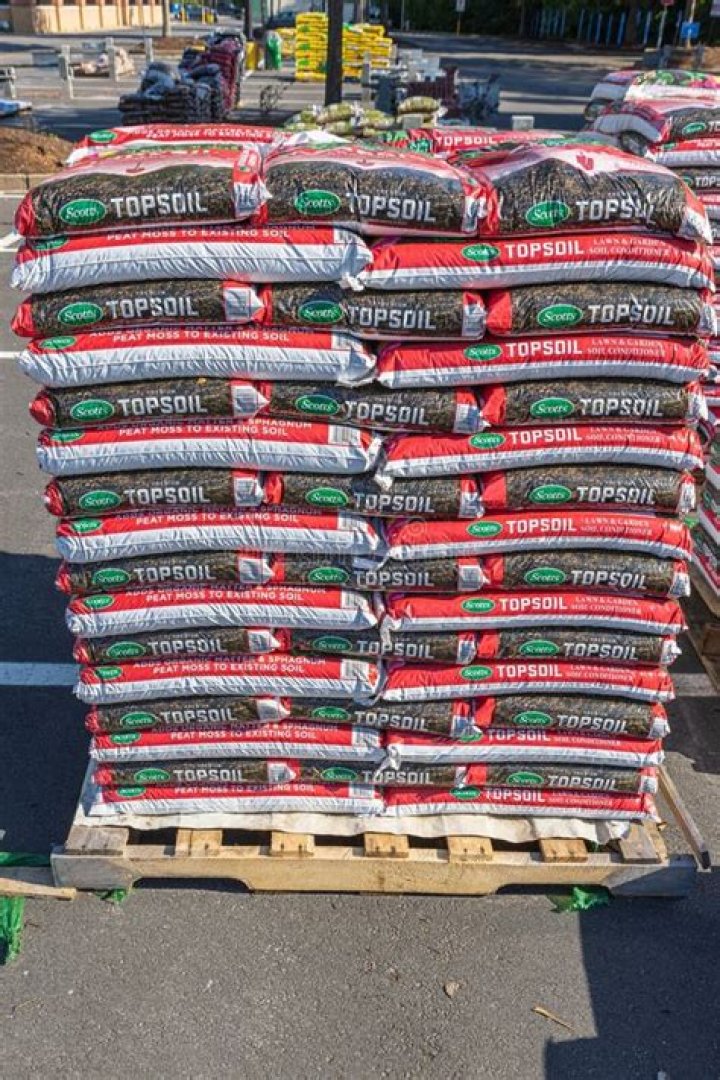 pallet of topsoil