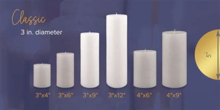 pillar candle sizes
