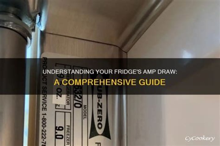 refrigerator amp draw