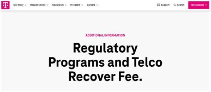 regulatory programs & telco recovery fee